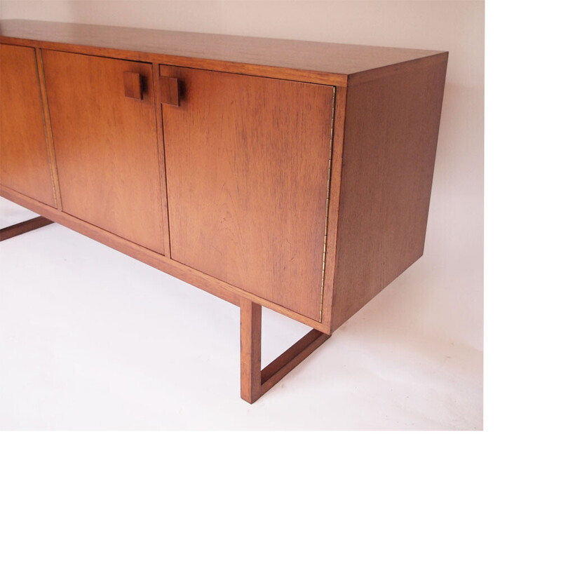 Credenza scandinava in teak color miele, 1950-1960