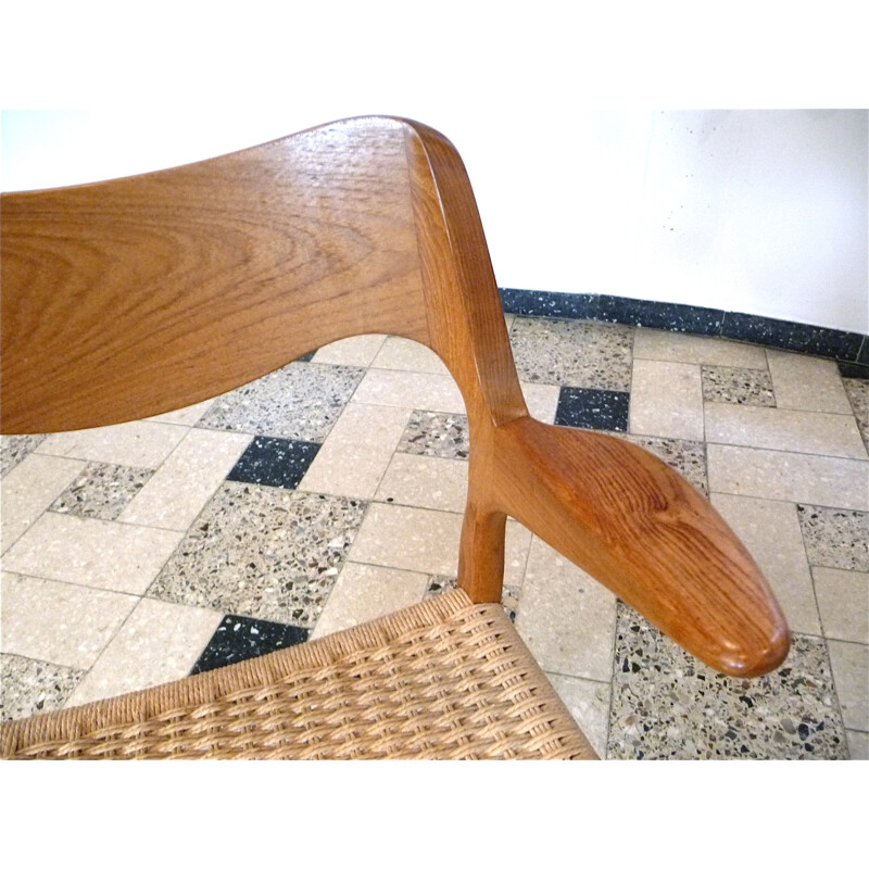 Danish chair in teak model 55 by Niels O. Møller for J.L. Møller - 1960s