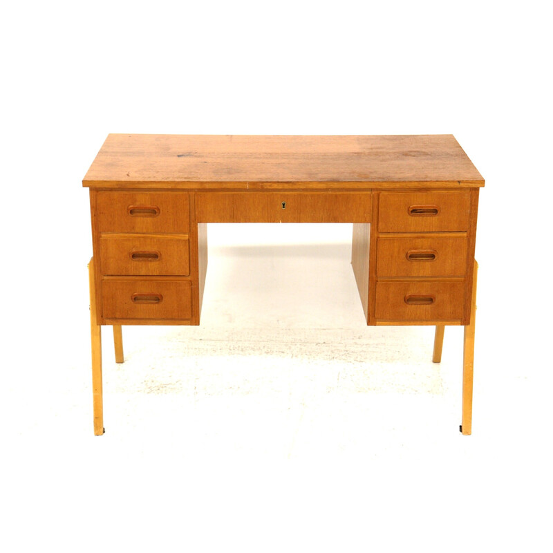 Vintage teak desk, Sweden 1950