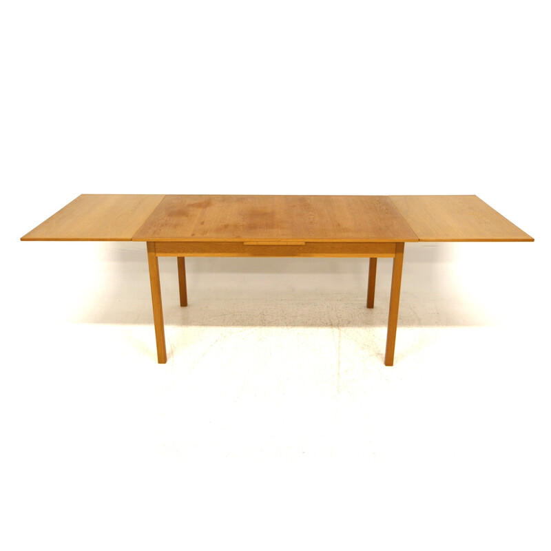 Table vintage "portefeuille" en chêne par Troeds, Suède 1960