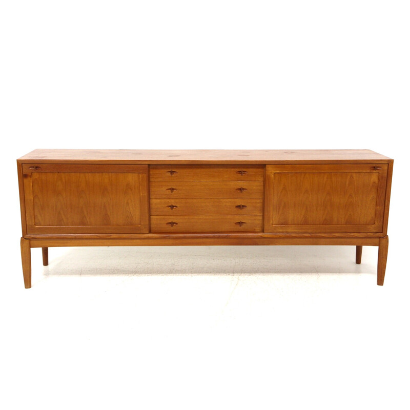 Vintage teakhouten dressoir van Hw Klein voor Bramin, Denemarken 1960