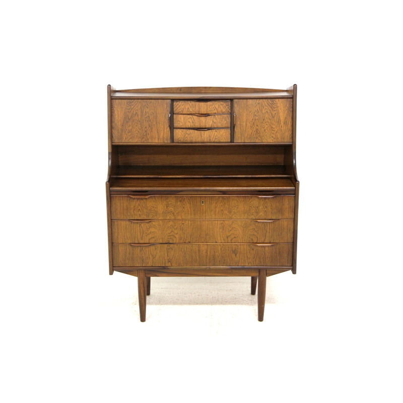 Vintage rozenhouten bureau, Denemarken 1960