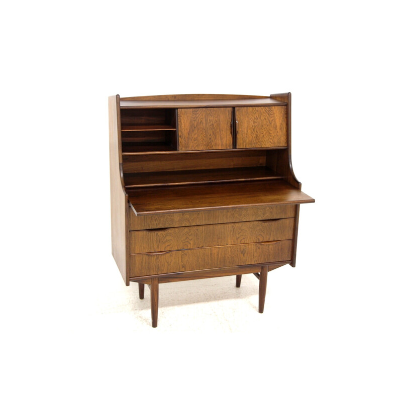 Vintage rozenhouten bureau, Denemarken 1960