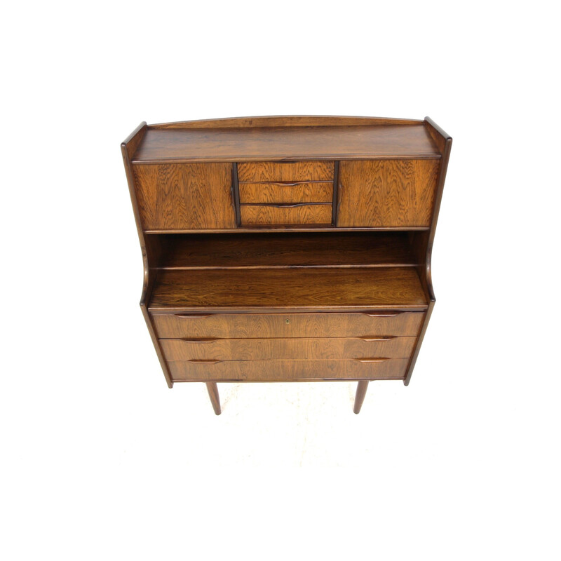 Vintage rozenhouten bureau, Denemarken 1960