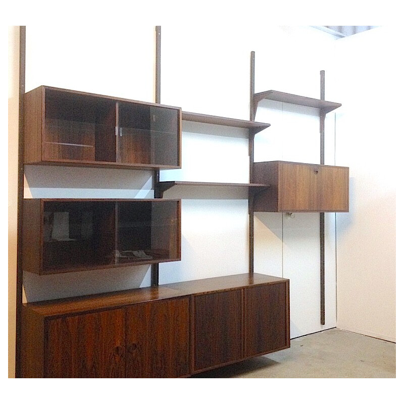 Shelving system in rosewood by Rud THYGESEN & Johnny SORENSEN - 1950s