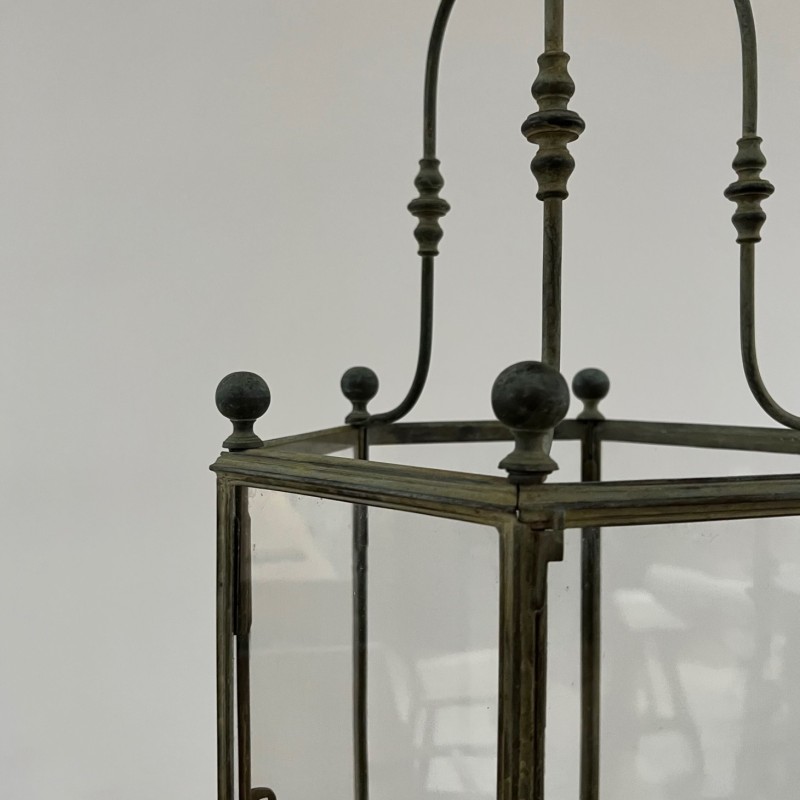 Vintage brass lantern, England 1930s