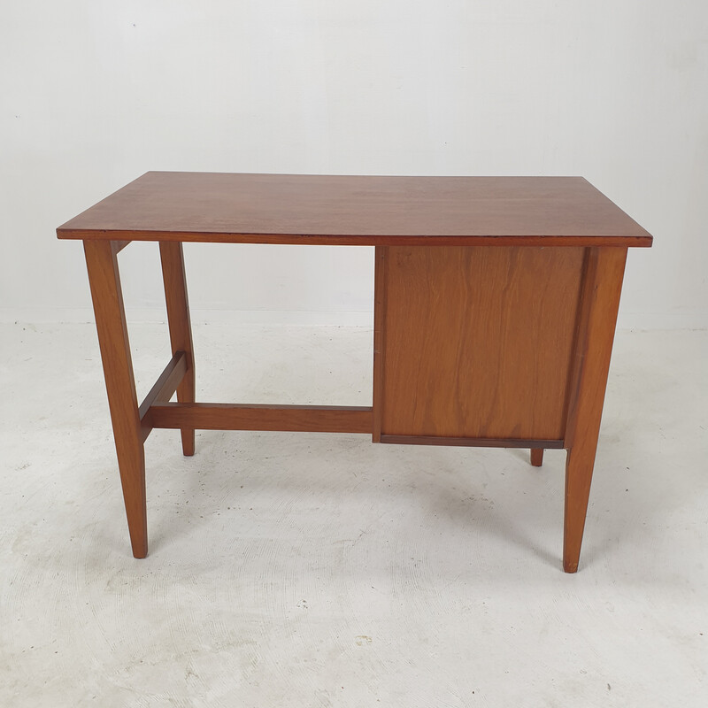 Vintage danish teak desk, Denmark 1970s