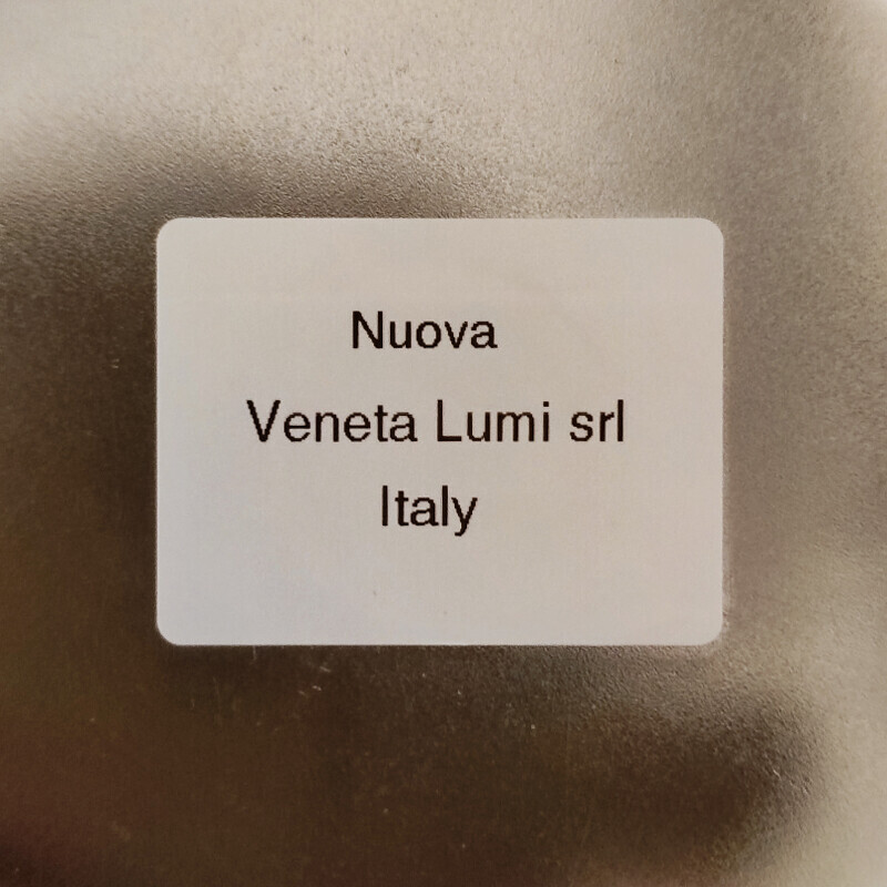 Par de candeeiros de mesa Eyeball brancos vintage da Veneta Lumi, Itália 1970s