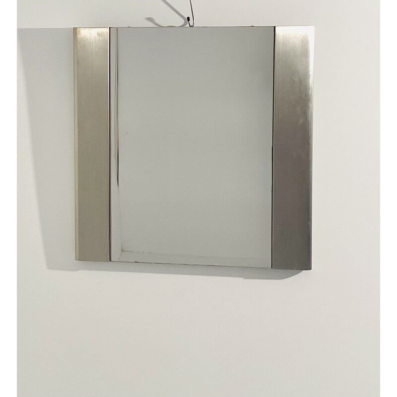 Vintage space-age wall mirror, Italy 1970