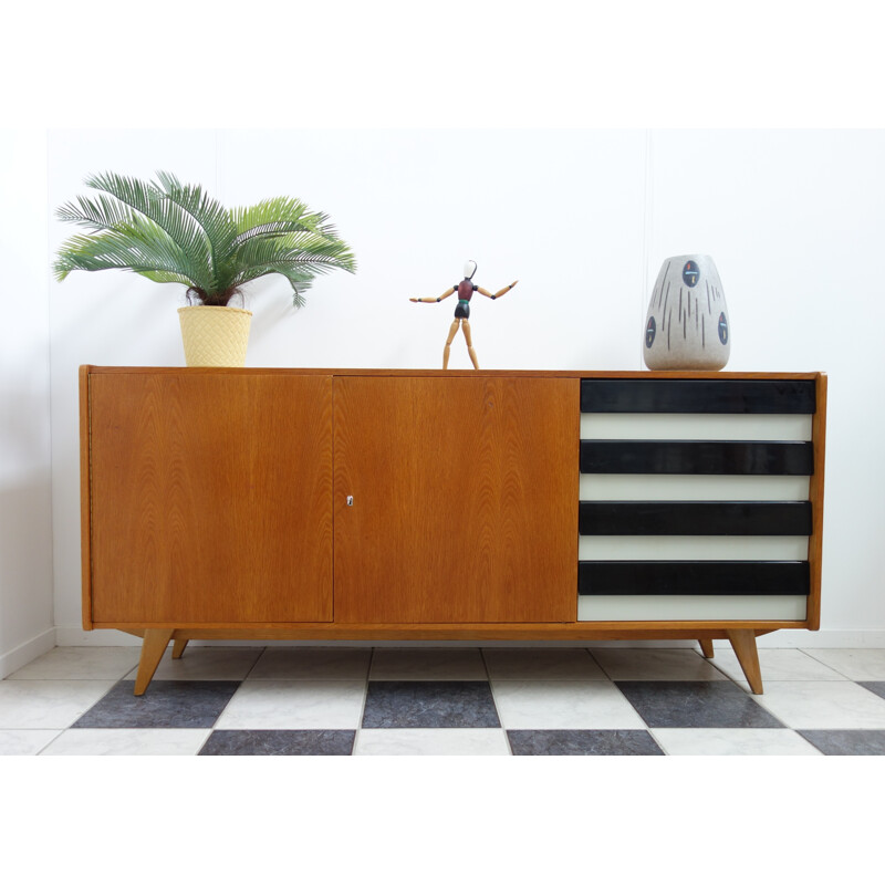 Sideboard in wood and plastic model U460 by Jiri Jiroutek - 1960s