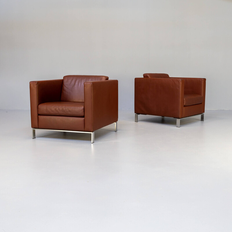 Par de poltronas modelo vintage 500 de Norman Foster para Walter Knoll