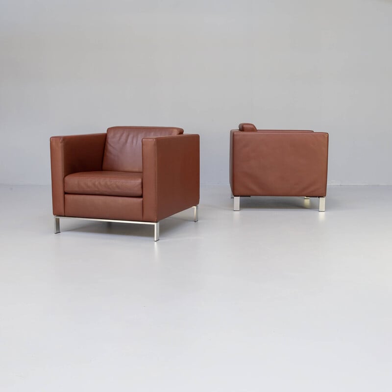 Paar vintage model 500 fauteuils van Norman Foster voor Walter Knoll