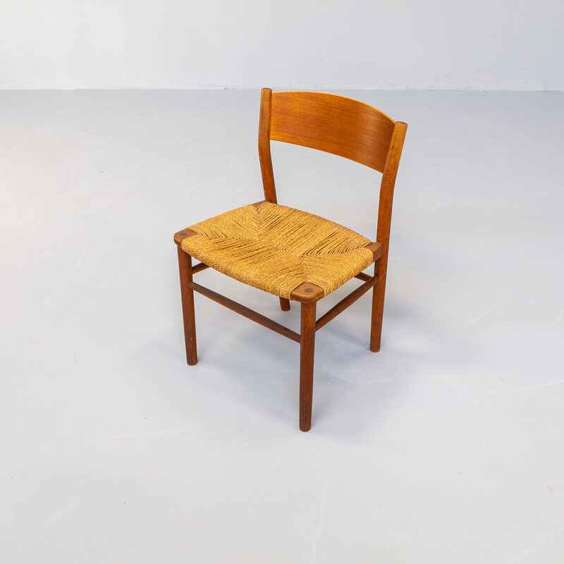 Pair of vintage teak chairs by Børge Mogensen for Søborg Møbler