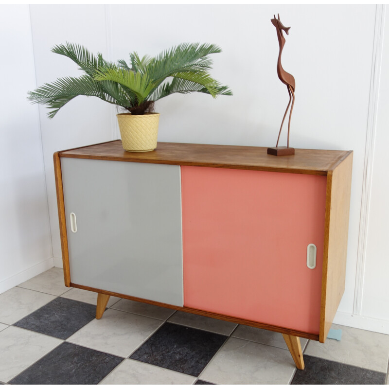 Small sideboard in wood model U452 by Jiri Jiroutek - 1960s