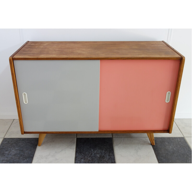 Small sideboard in wood model U452 by Jiri Jiroutek - 1960s