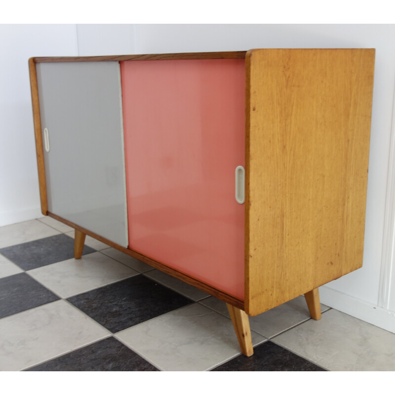 Small sideboard in wood model U452 by Jiri Jiroutek - 1960s
