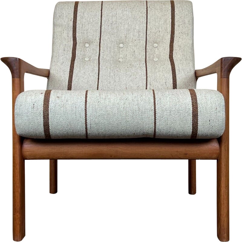 Fauteuil vintage en teck par Sven Ellekaer pour Komfort Design, Danemark 1960-1970