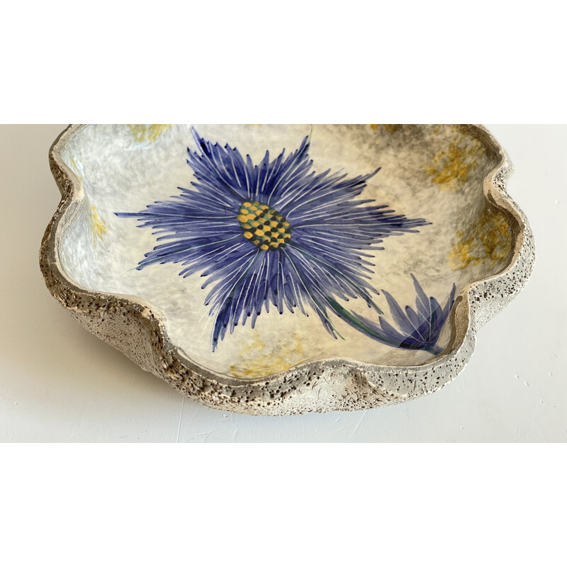 Bandeja de bolso em cerâmica Vintage cornflower