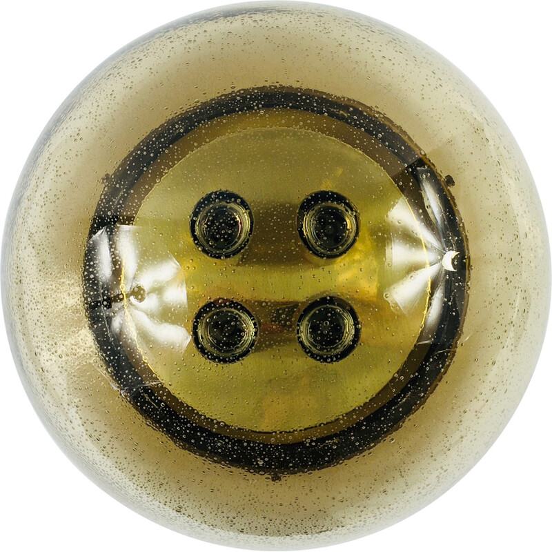 Lámpara de techo de cristal de burbujas de mediados de siglo de Limburg, Alemania años 70