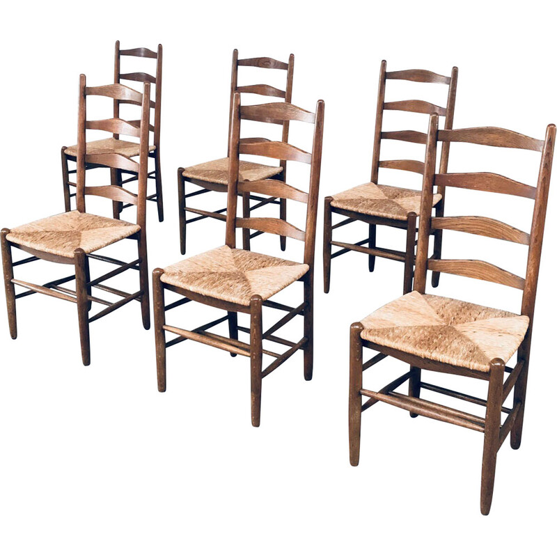 Ensemble de 6 chaises - rustique
