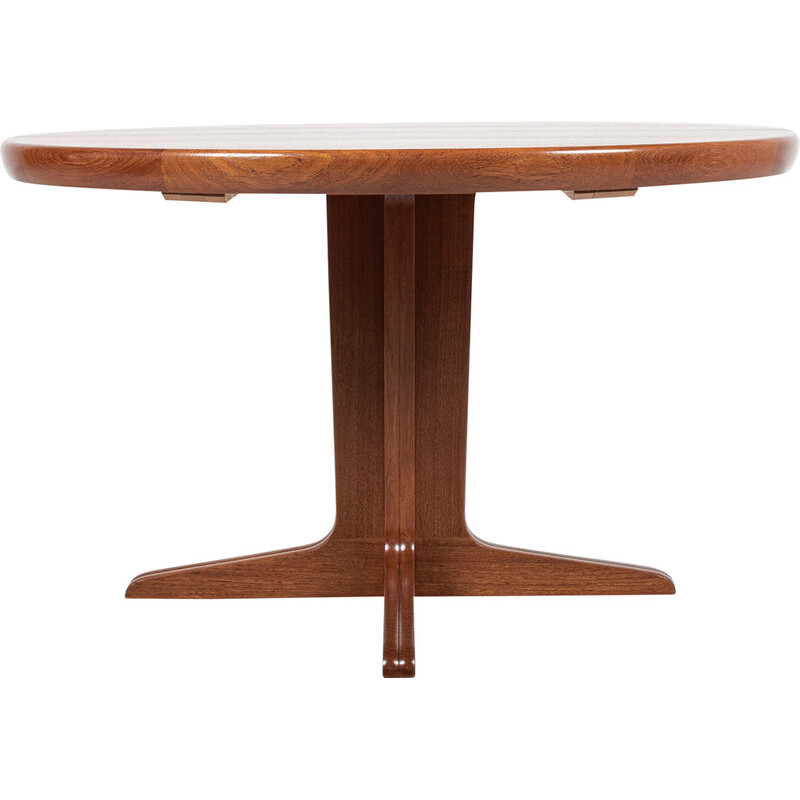 Mid century Danish round dining table in teak by Vv Møbler, 1960s