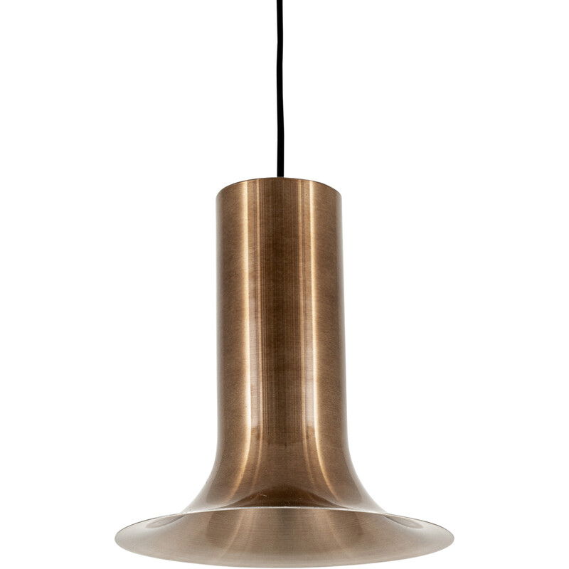 Lampada a sospensione vintage Curve B1101 in ottone di Nico Kooy per Raak, Paesi Bassi 1972