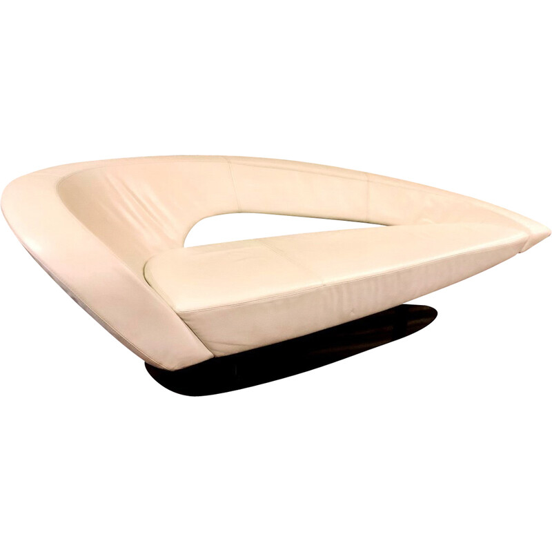 Vintage lederen bank van Roche Bobois, 2000