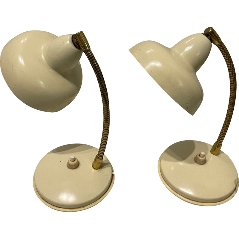Coppia di lampade da tavolo italiane vintage, anni '60