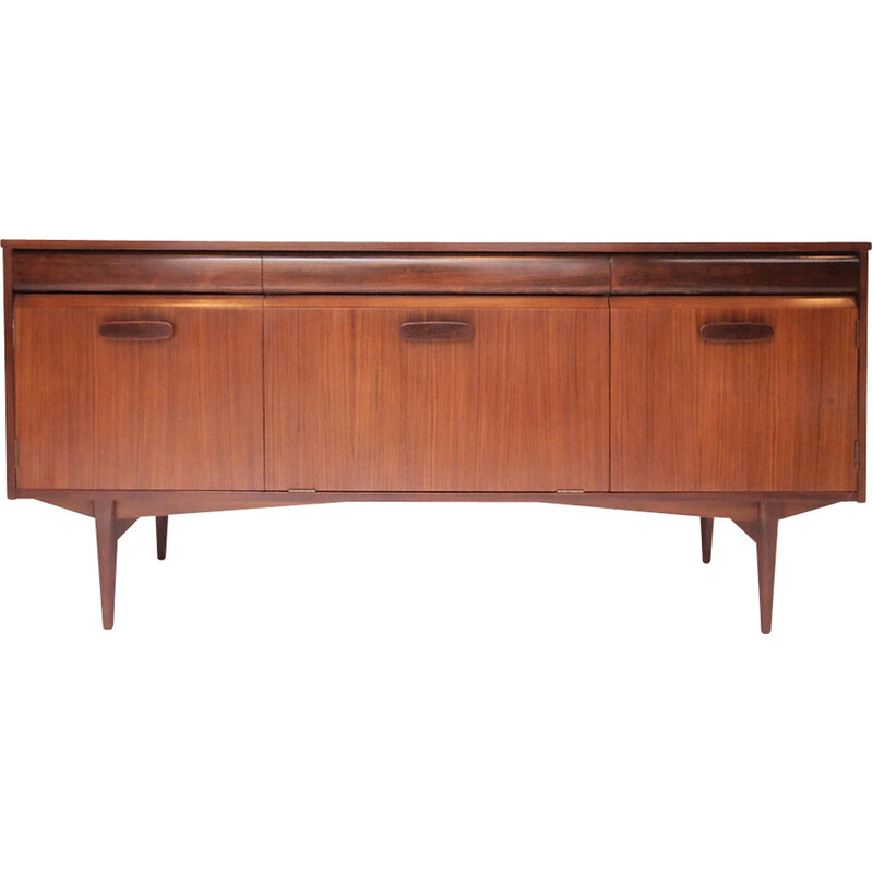 Enfilade scandinave vintage en teck et palissandre, 1950-1960