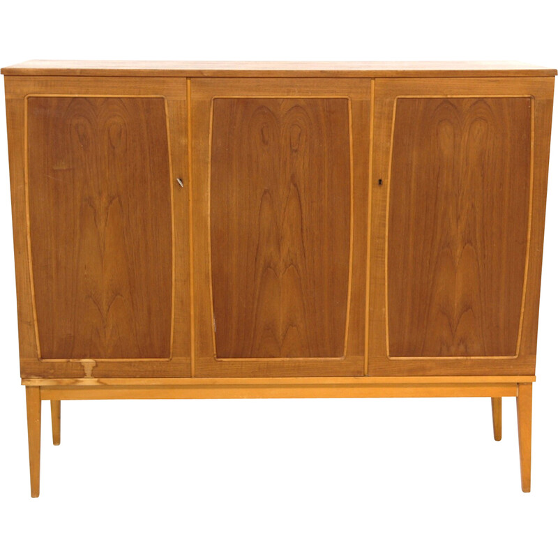 Vintage kast in teak en beuken, Zweden 1950