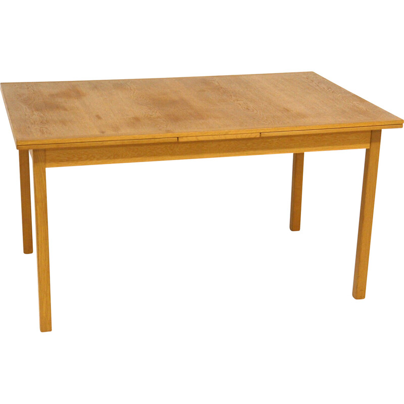 Vintage eikenhouten portefeuille tafel van Troeds, Zweden 1960