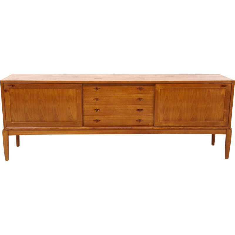 Vintage teak sideboard by Hw Klein for Bramin, Denmark 1960s