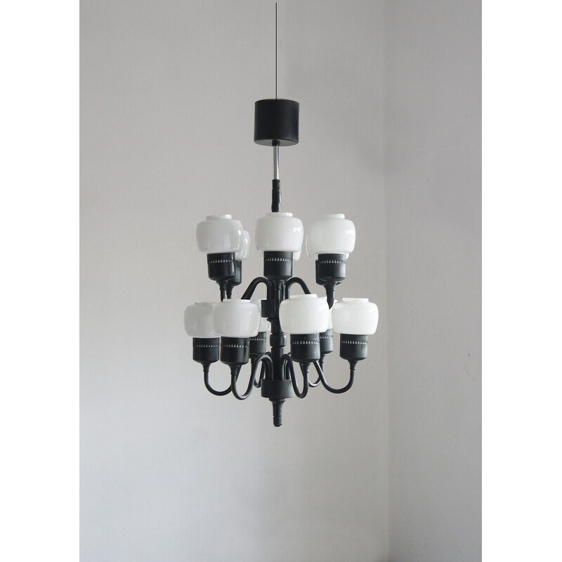 Vintage Swedish T-527 chandelier by Hans-Agne Jakobsson for Hans-Agne Jakobsson Ab Markaryd, 1960s