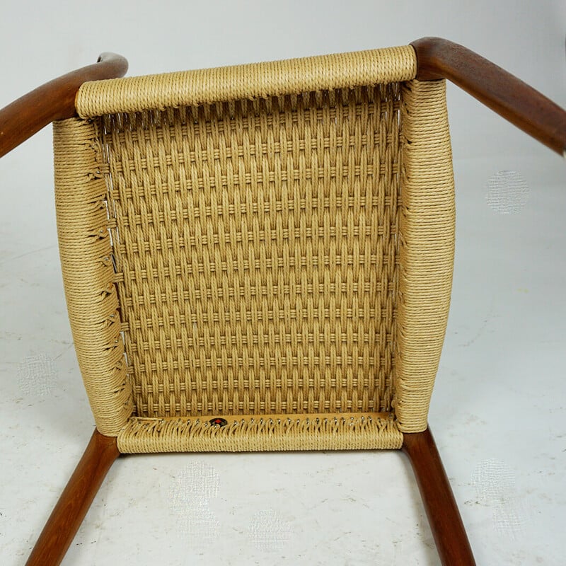 Chaise danoise vintage en teck par Niels Otto Möller pour J.L. Mollers Mobelfabrik