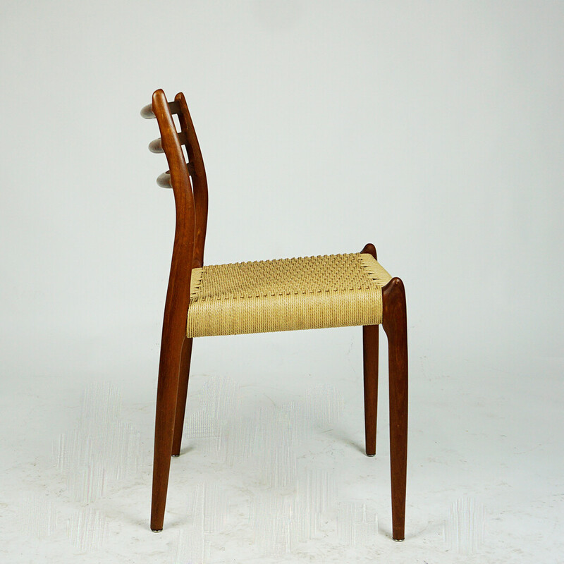 Cadeira de jantar de teca dinamarquesa de Niels Otto Möller para J.L. Mollers Mobelfabrik