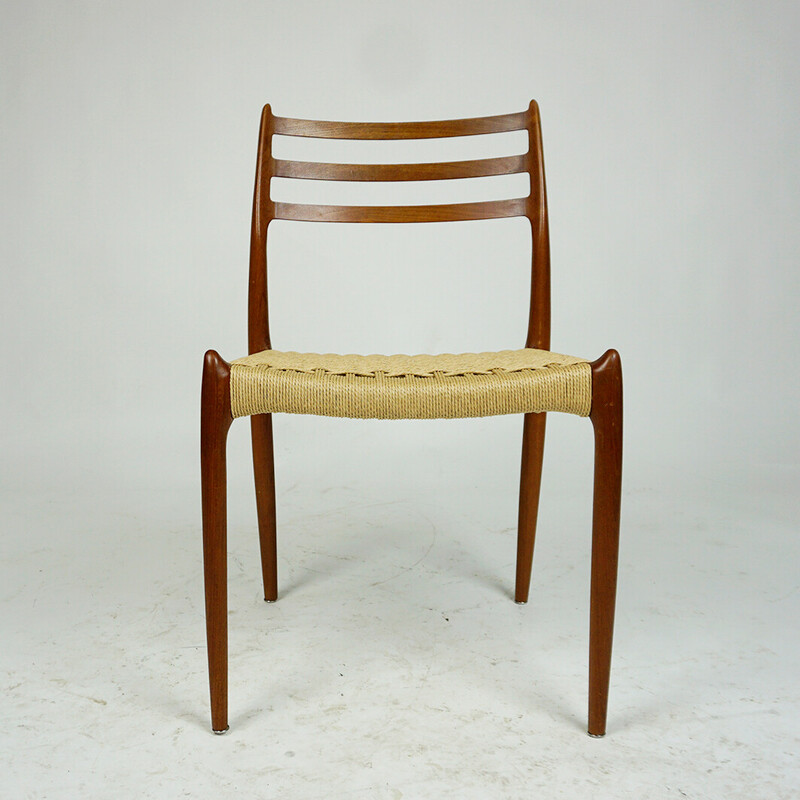Danish vintage teak dining chair by Niels Otto Möller for J.L. Mollers Mobelfabrik