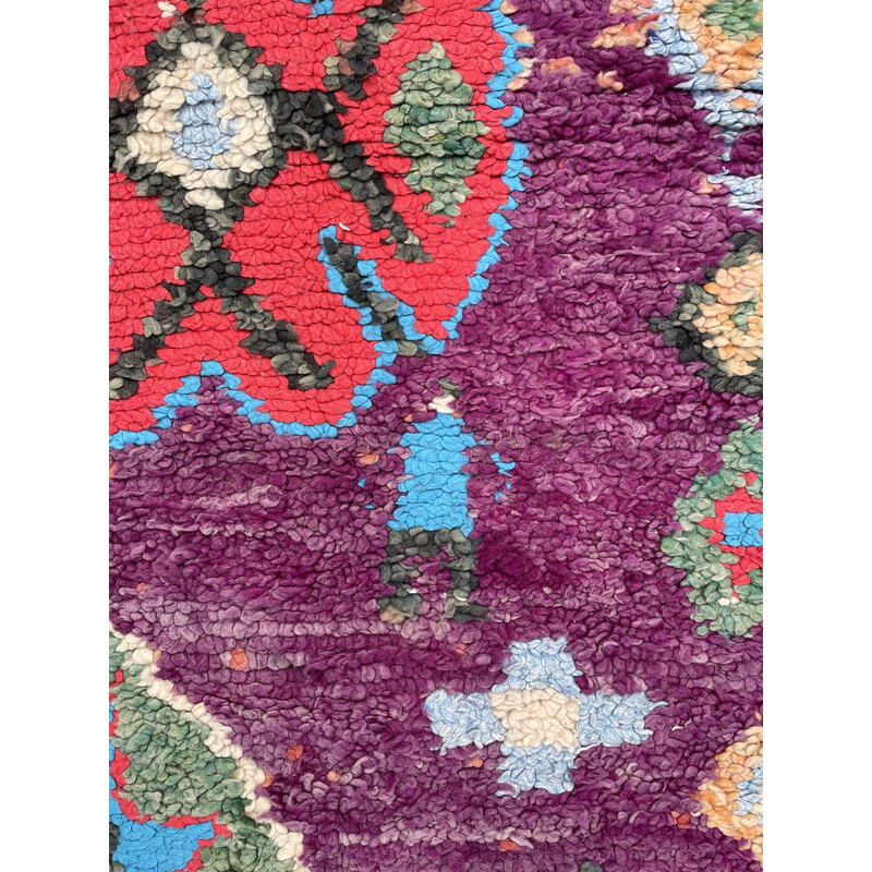 Vintage traditional berber rug Boujaad