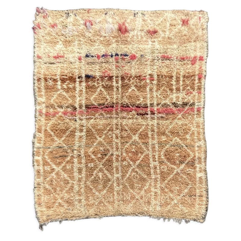 Vintage moroccan berber rug Boujaad