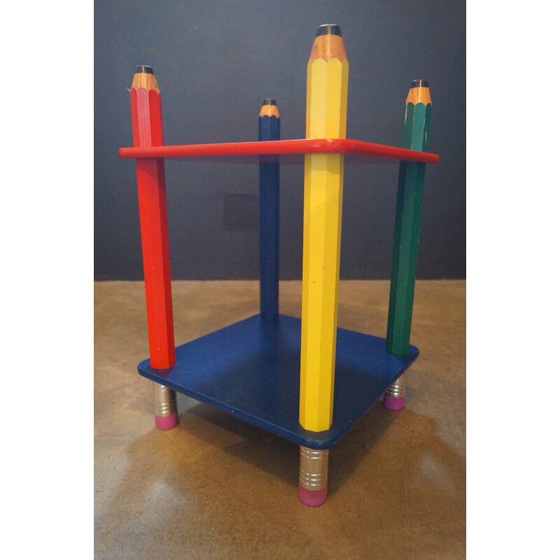 Mesa de cabeceira Vintage "Crayon" por Sala, 1980