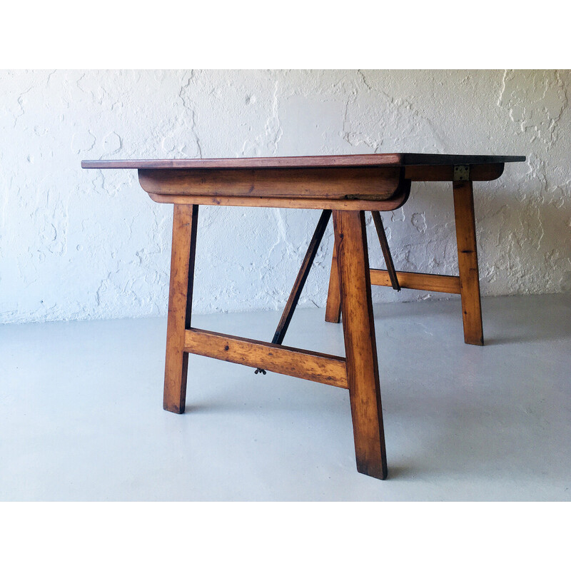 Table vintage en bois, Danemark 1950