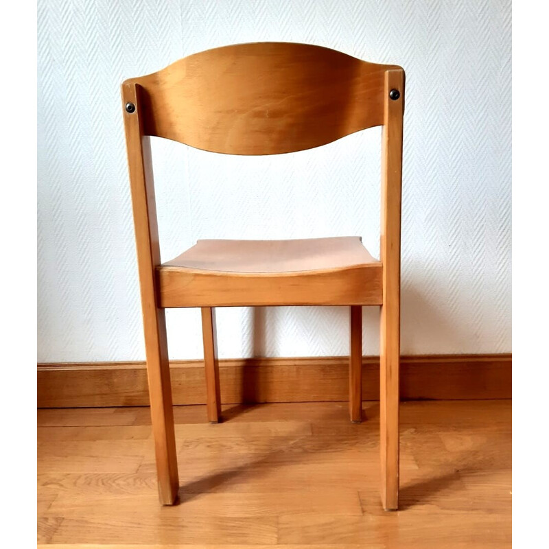 Vintage beechwood chair, 1960s