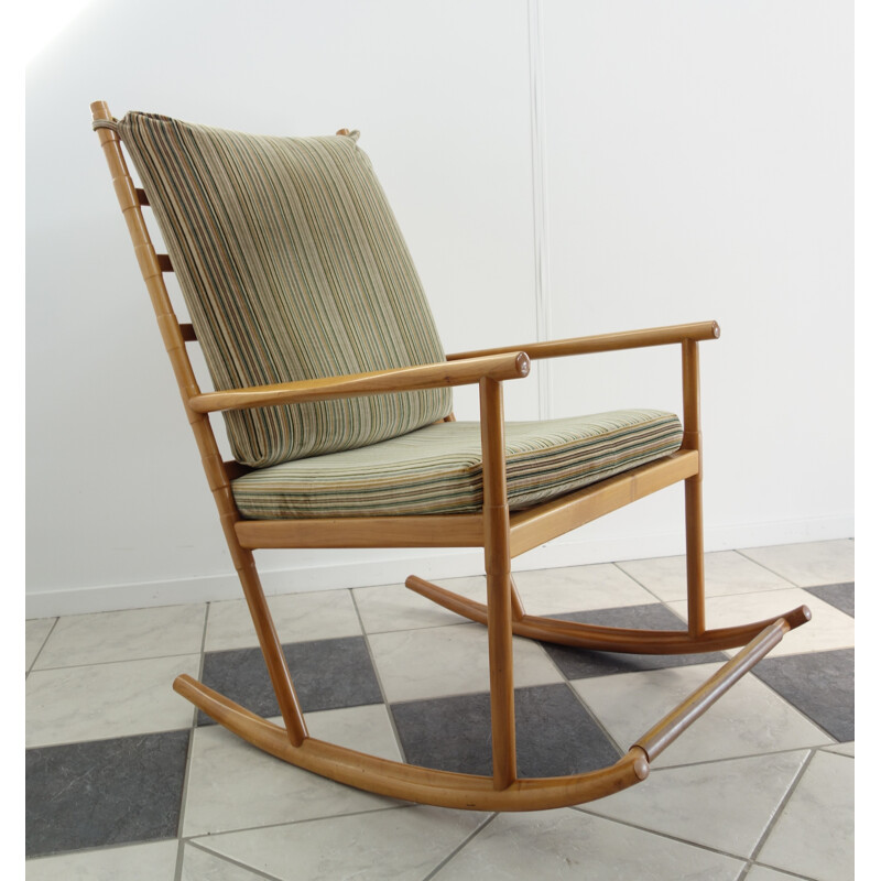 Beech rocking chair - 1960s
