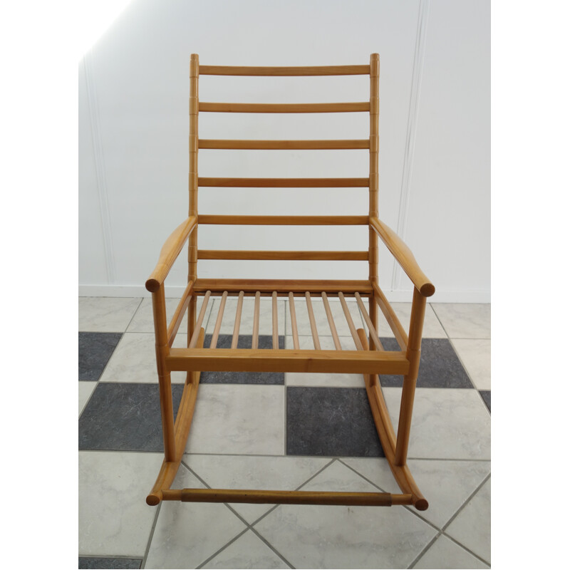 Beech rocking chair - 1960s