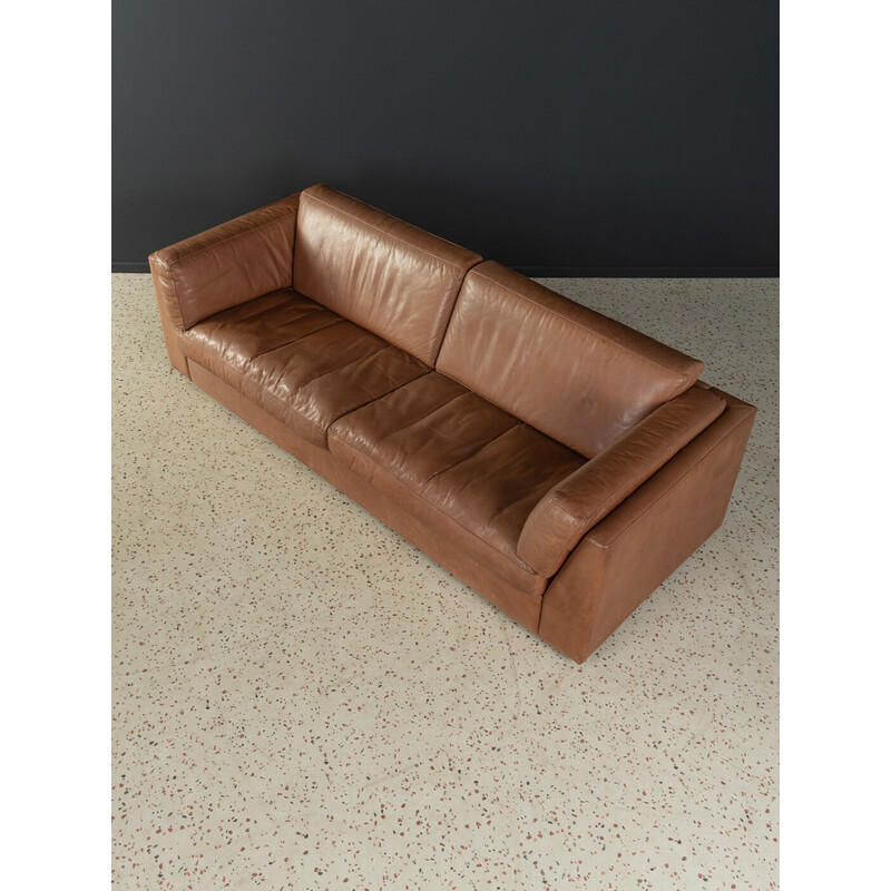 Vintage leather sofa by Erik Jørgensen, Denmark 1970s