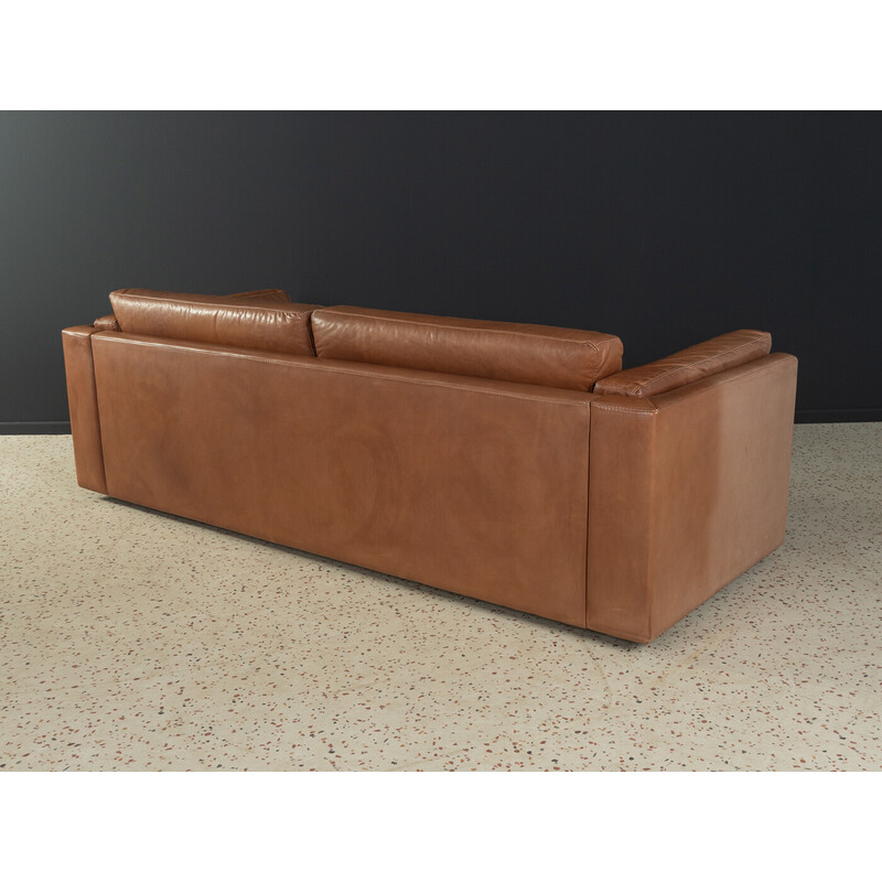 Vintage leather sofa by Erik Jørgensen, Denmark 1970s