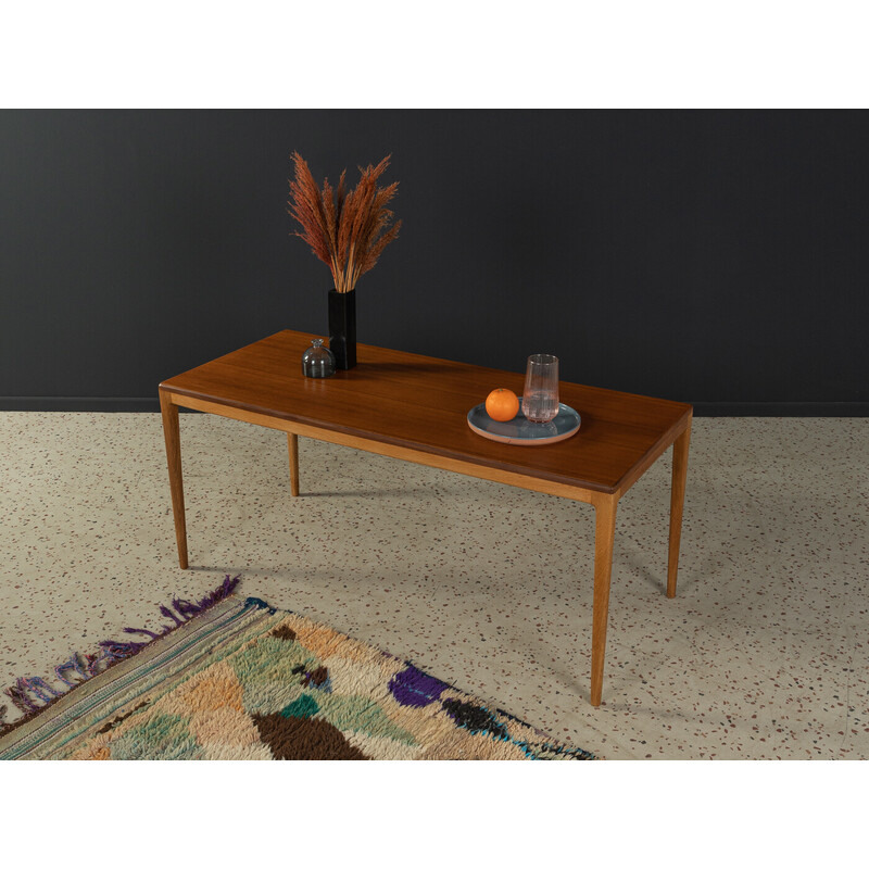 Mesa de centro vintage de madera de roble de Hartmut Lohmeyer para Wilkhahn, Alemania Años 60