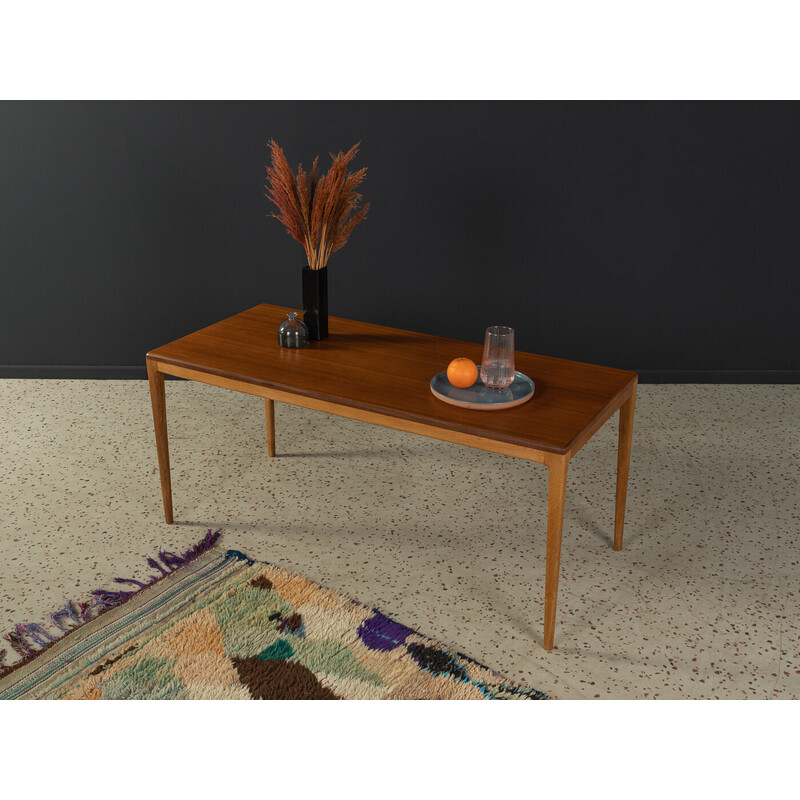 Vintage oakwood coffee table by Hartmut Lohmeyer for Wilkhahn, Germany 1960s