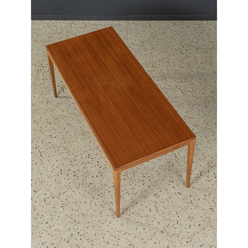 Mesa de centro vintage de madera de roble de Hartmut Lohmeyer para Wilkhahn, Alemania Años 60