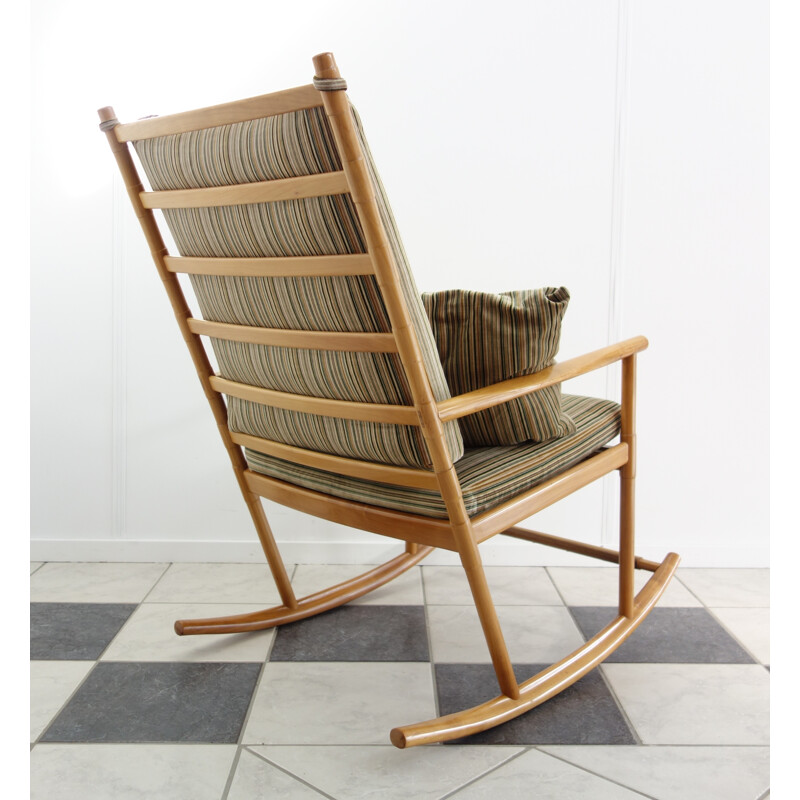 Beech rocking chair - 1960s