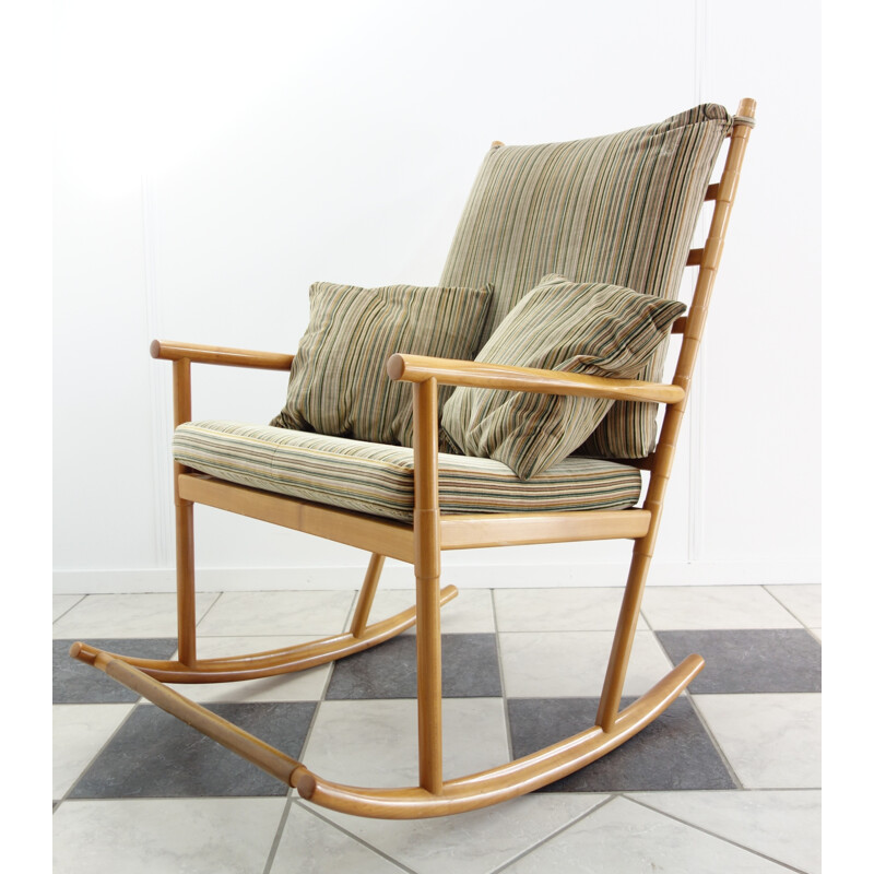 Beech rocking chair - 1960s